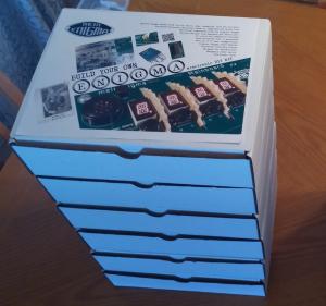 Stack of kits ready for sale